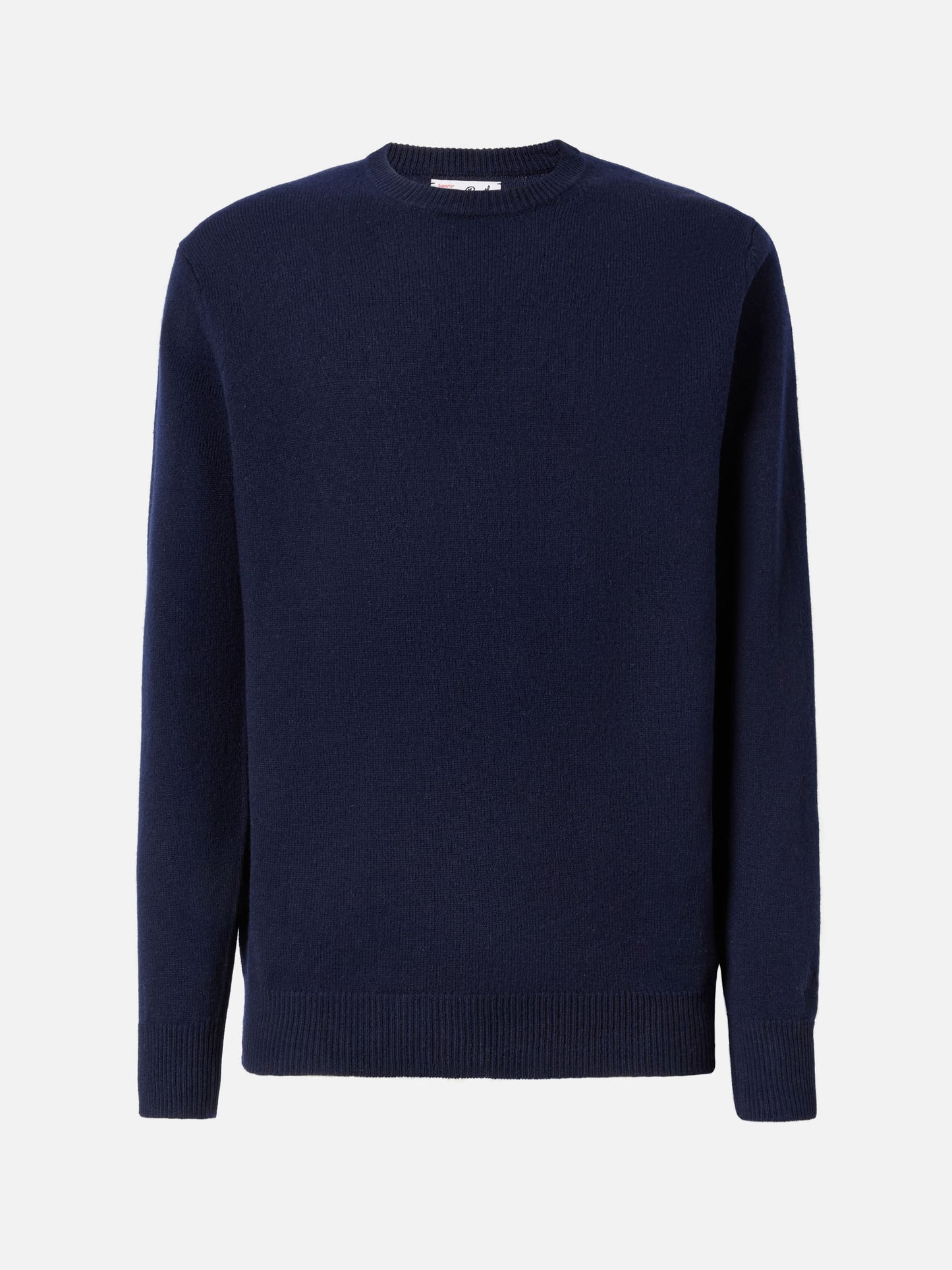 Regent 100% lambswool sweater in night blue