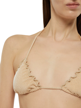 Classic triangle bikini Sagittarius Miami in gold lurex - MC2 Saint Barth