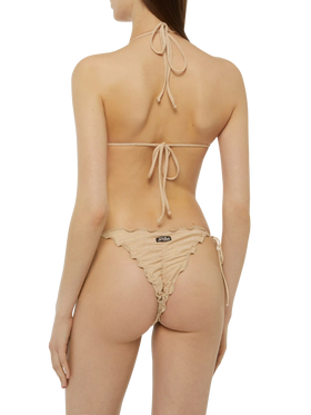 Classic triangle bikini Sagittarius Miami in gold lurex - MC2 Saint Barth