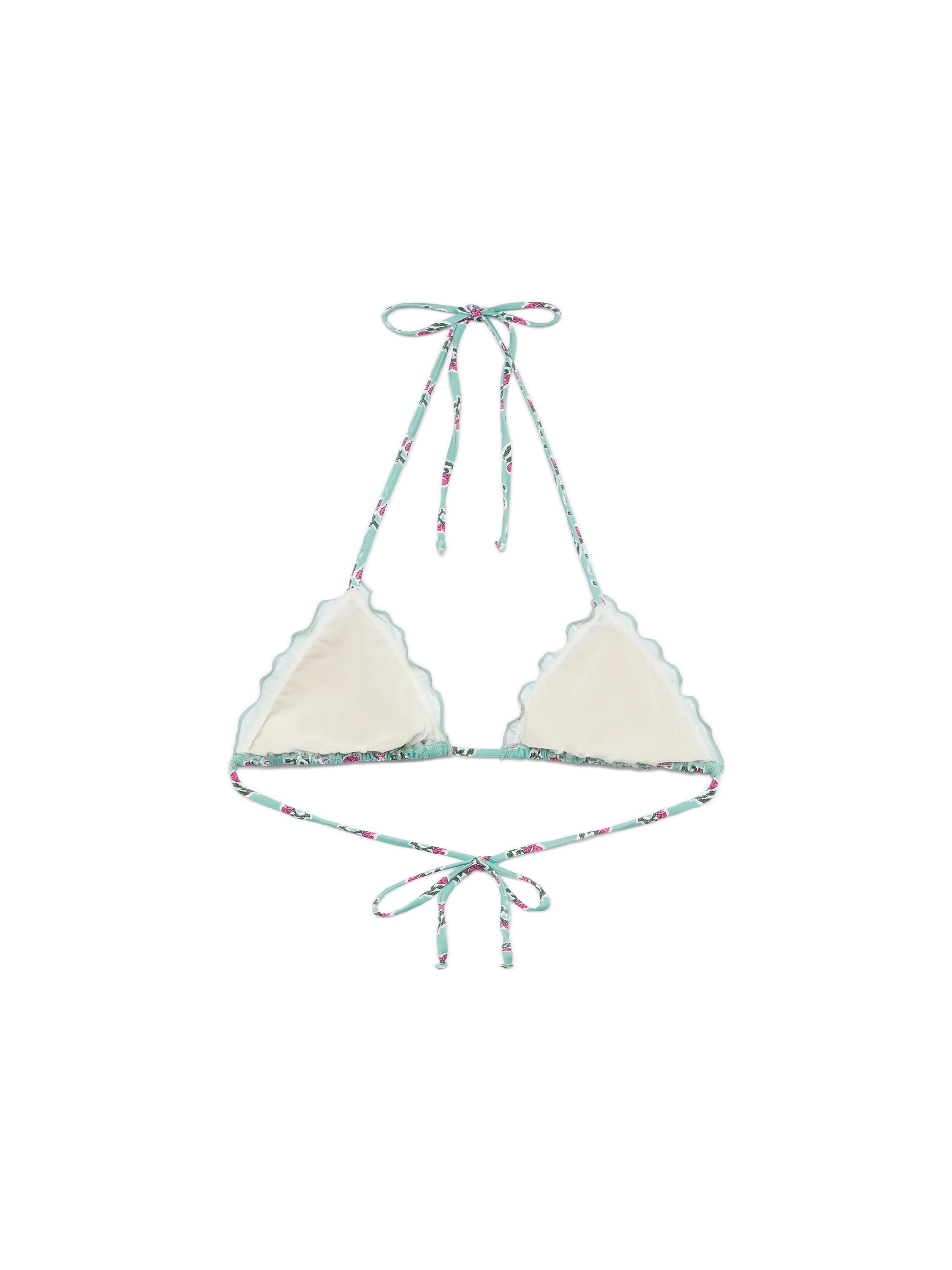 Sagittarius classic triangle top with floral print - MC2 Saint Barth