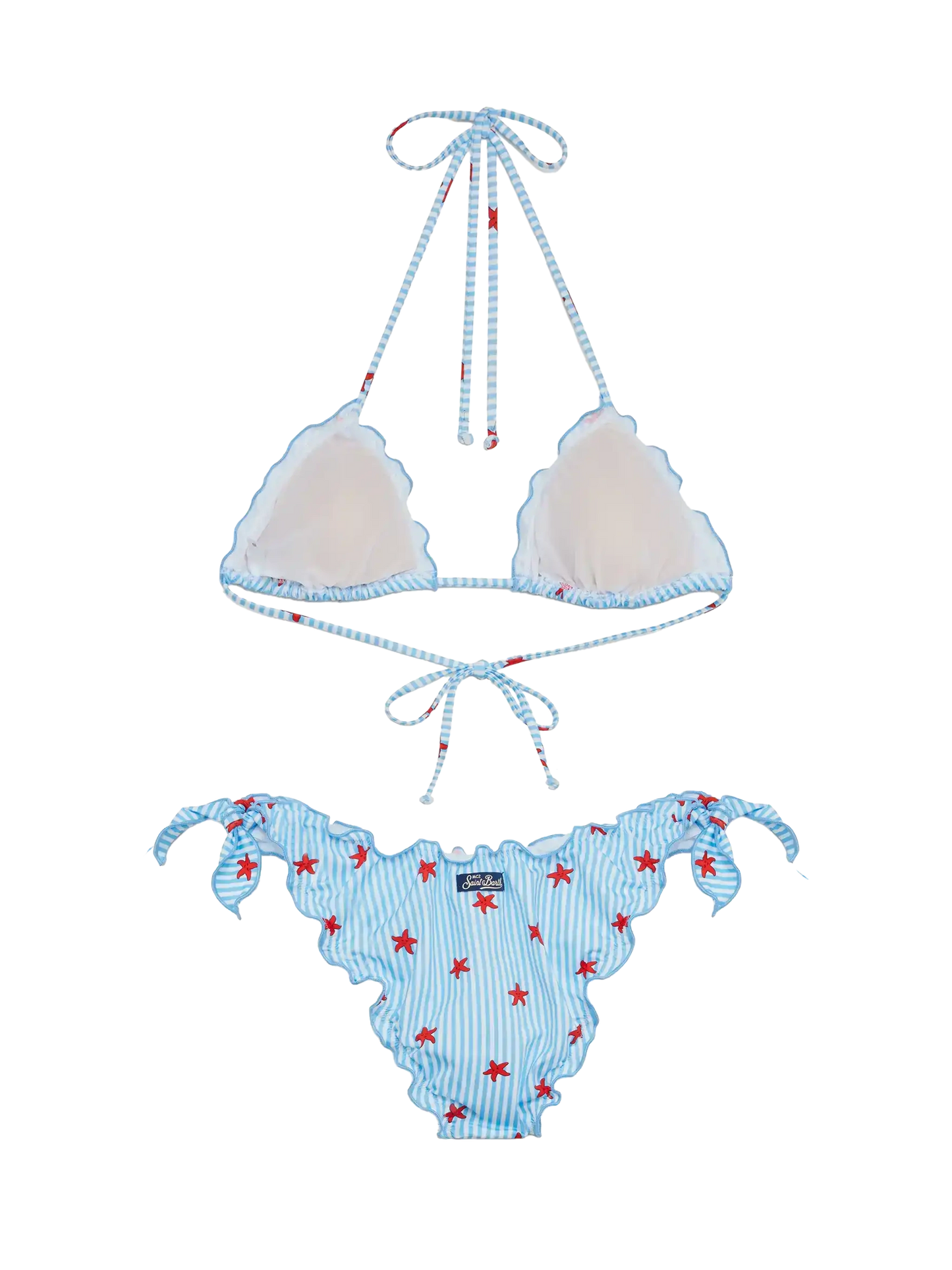 Sarius bikini triangolo classico con stampa stelle marine