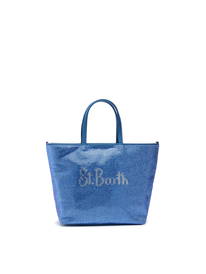 Strass Mini Bag with steel blue rhinestones - MC2 Saint Barth