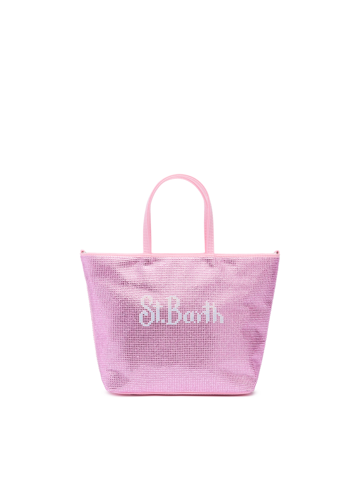 Strass Mini Bag with pink rhinestones - MC2 Saint Barth