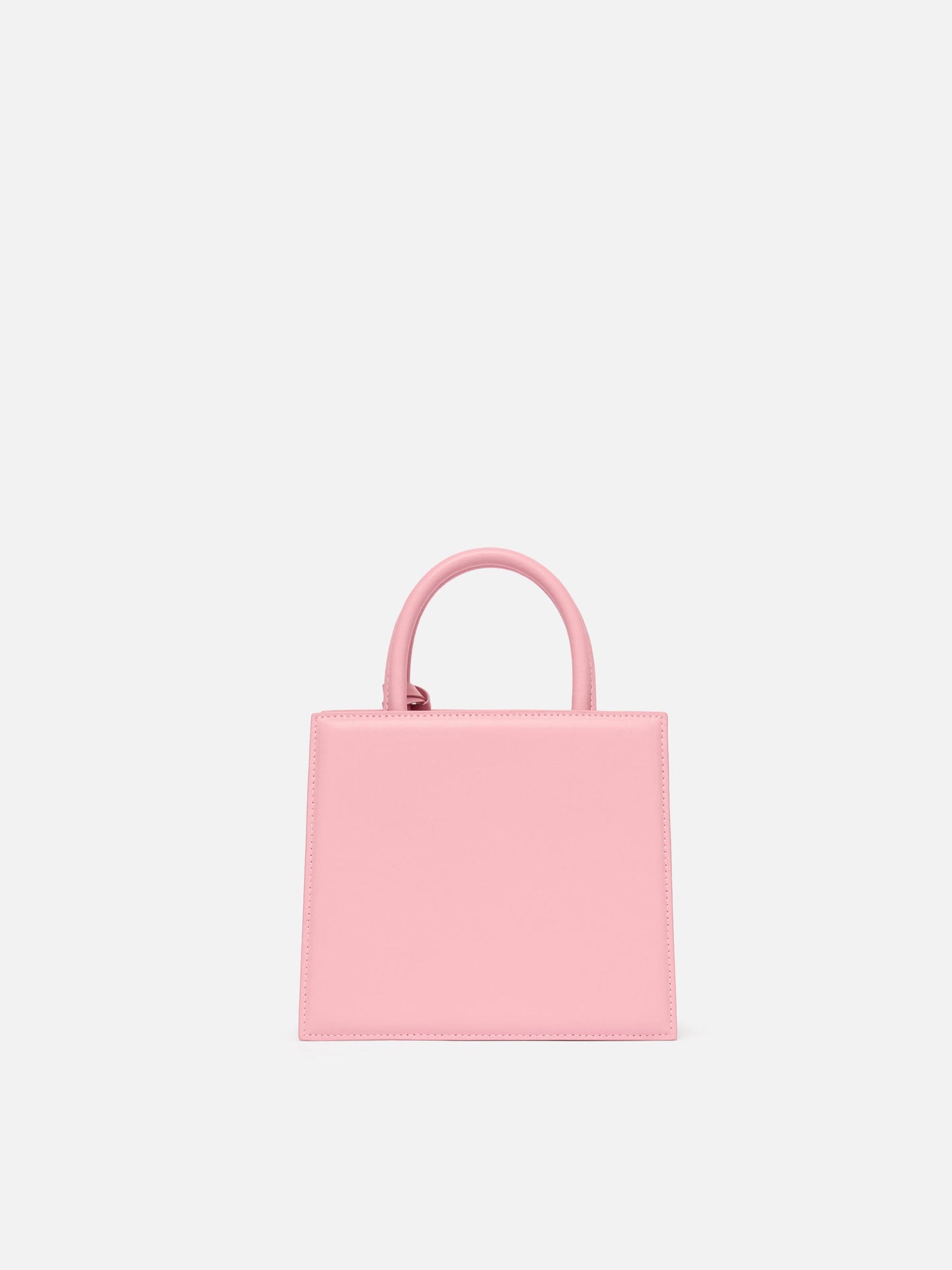Shop Bag Mini in pelle rosa pastello
