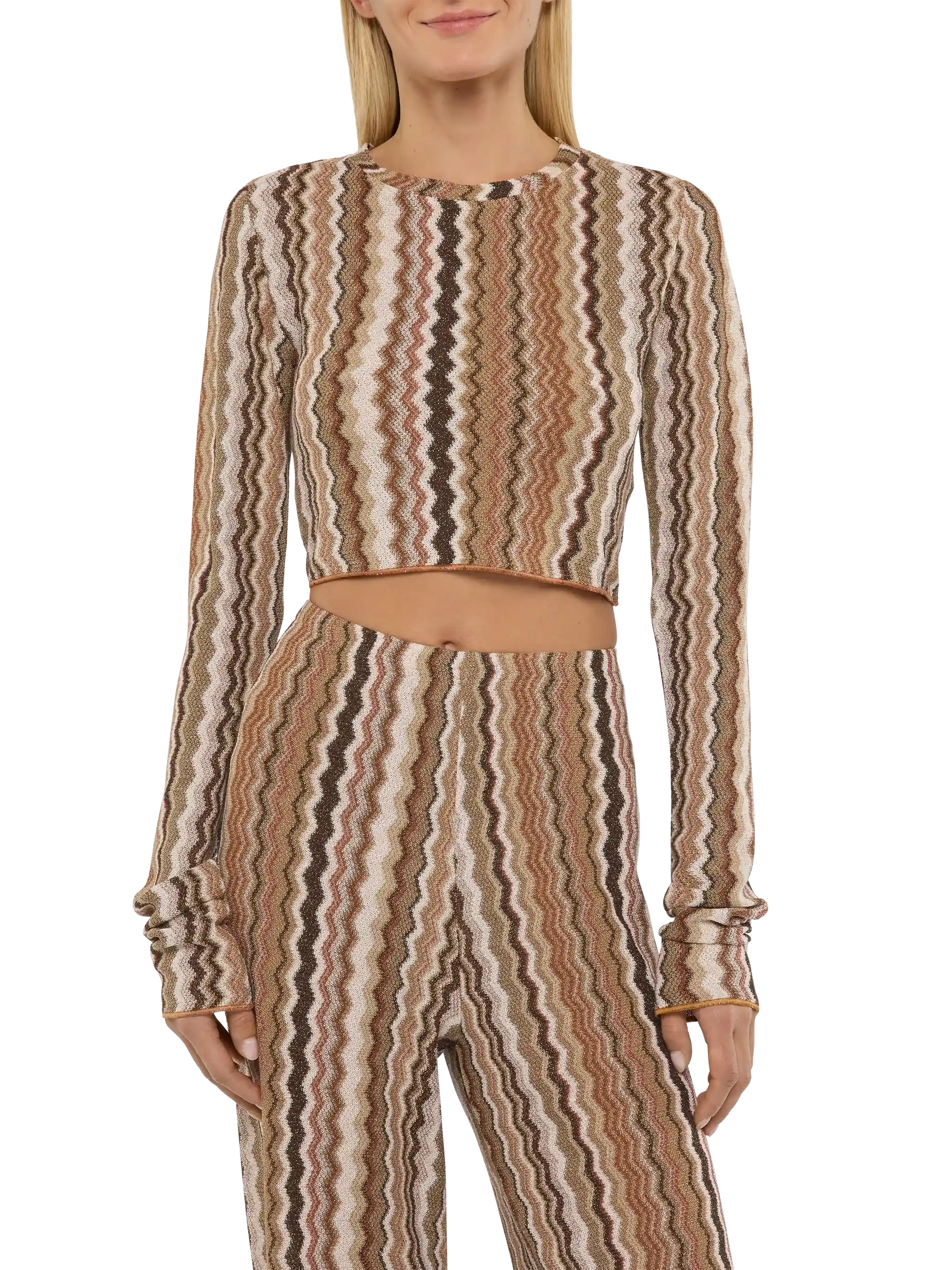 Siviglia raschel knit cropped t-shirt - MC2 Saint Barth