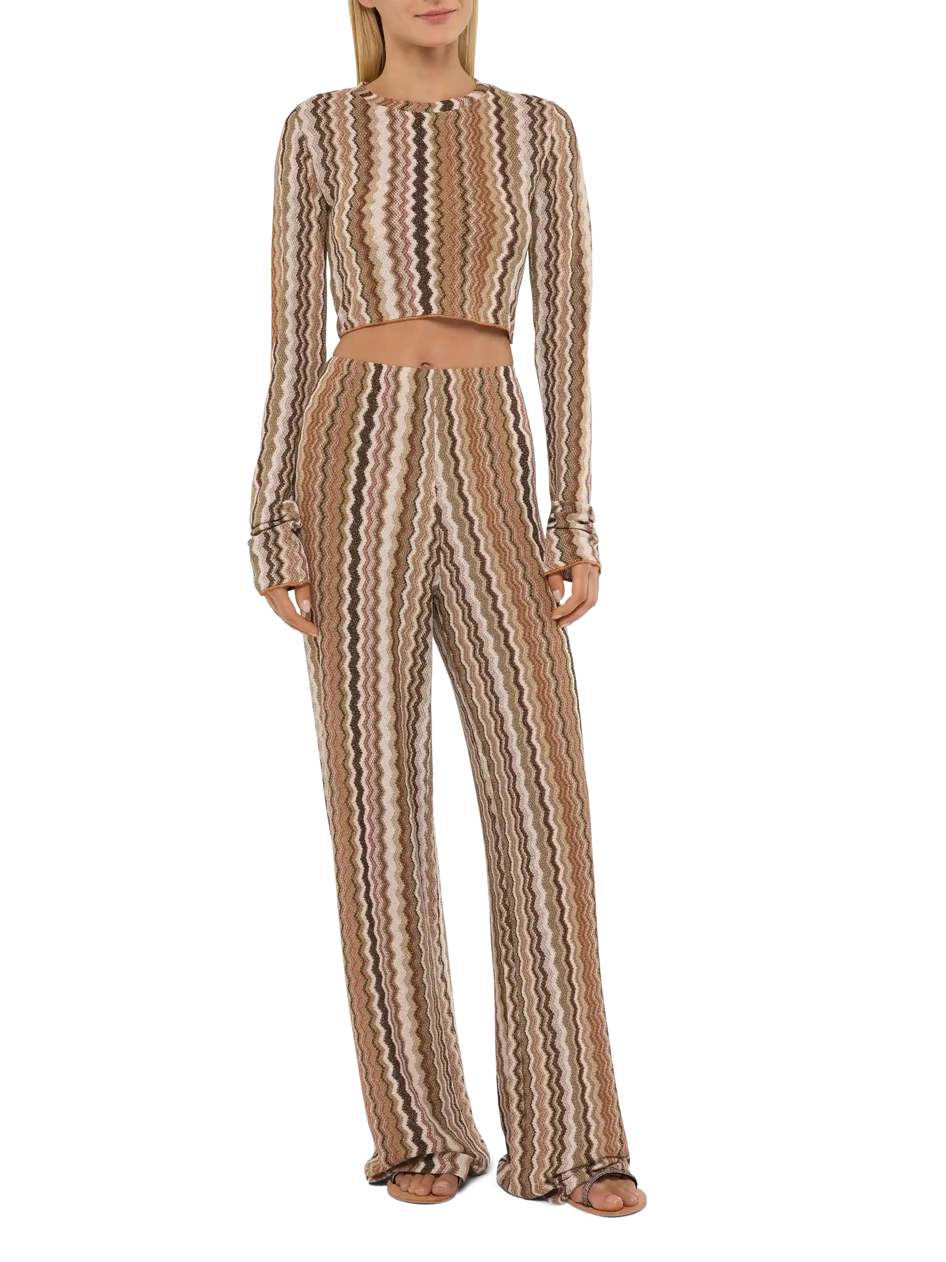 Siviglia raschel knit cropped t-shirt - MC2 Saint Barth