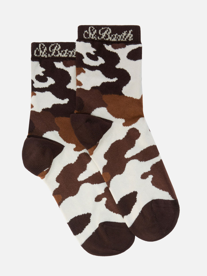 Sox Socks in cow-print cotton blend