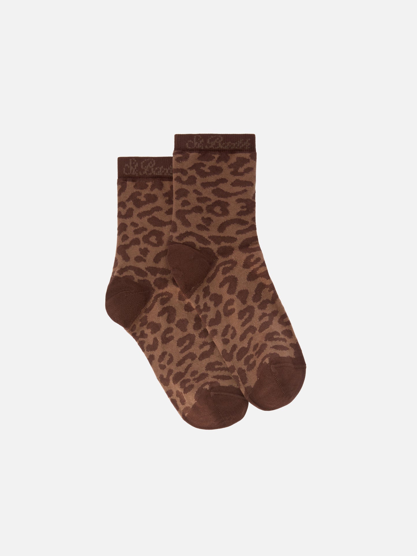 Socken aus Baumwollmischgewebe mit Leopardenmuster
