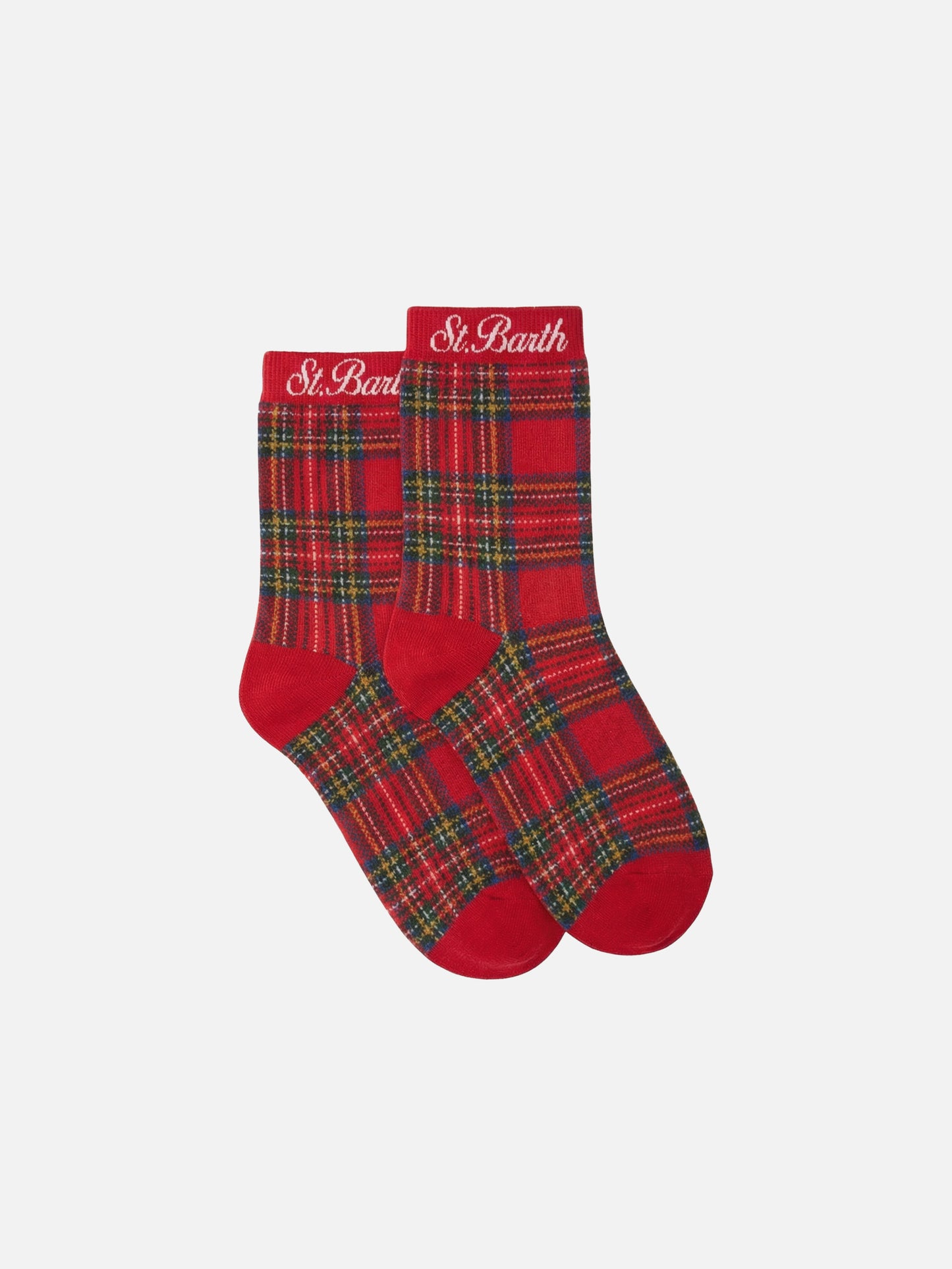 Calze Sox W tartan rosso
