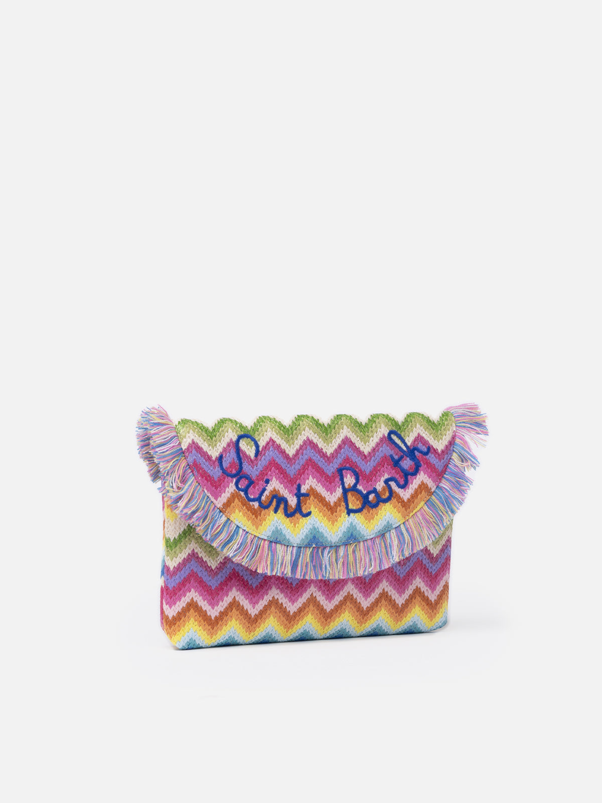 Strohpochette mit Fruchtanhängern