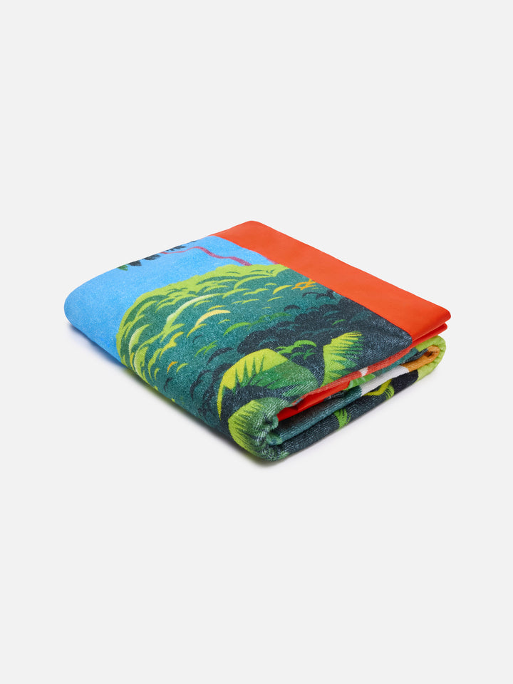 Telo mare in microfibra Aidan con stampa Es Vedrà