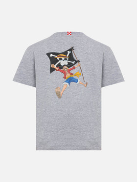 Cotton t-shirt with One Piece embroidery and print | ONE PIECE SPECIAL EDITION - MC2 Saint Barth