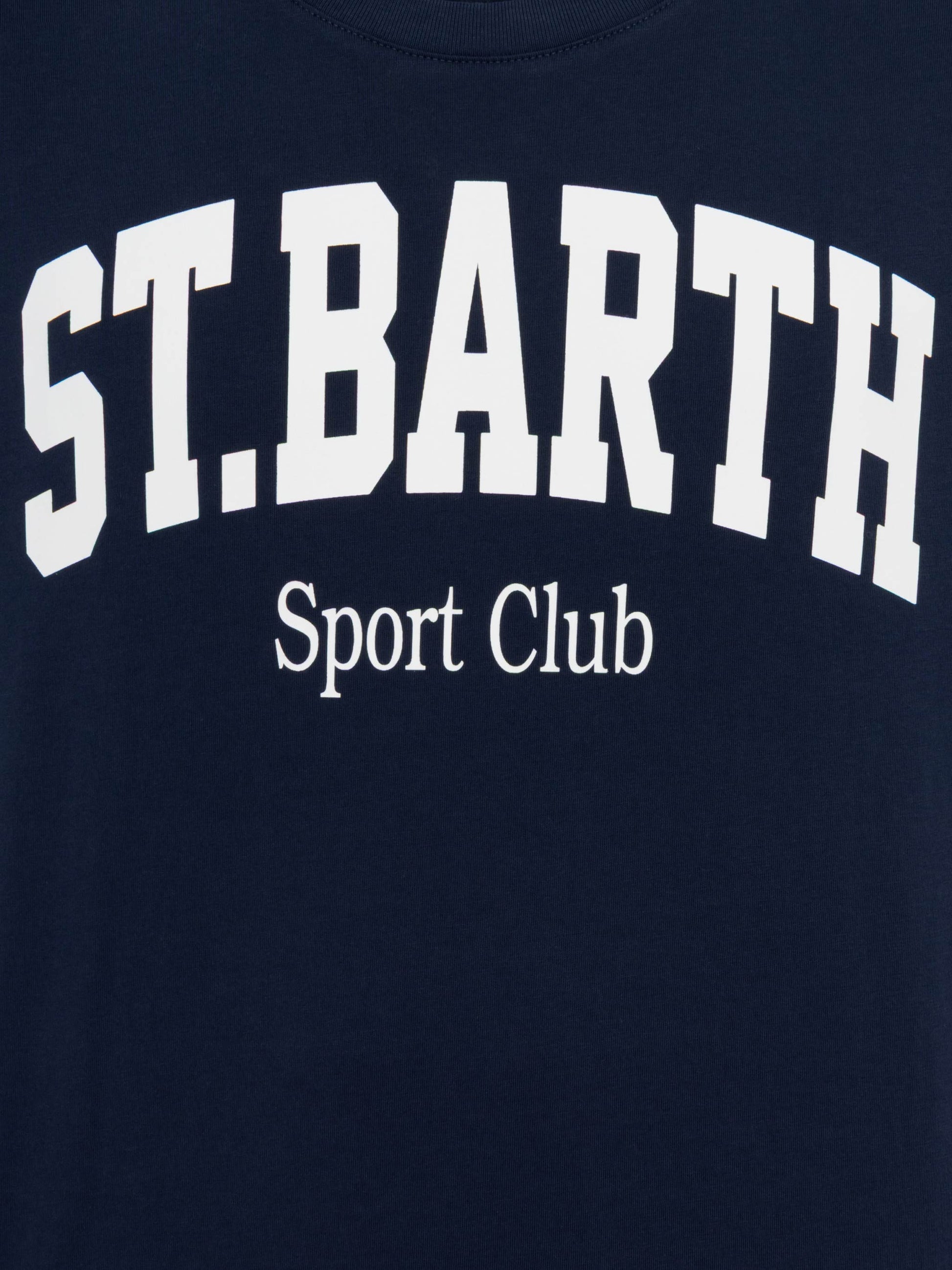 Organic cotton T-shirt with St. Barth sport club print - MC2 Saint Barth