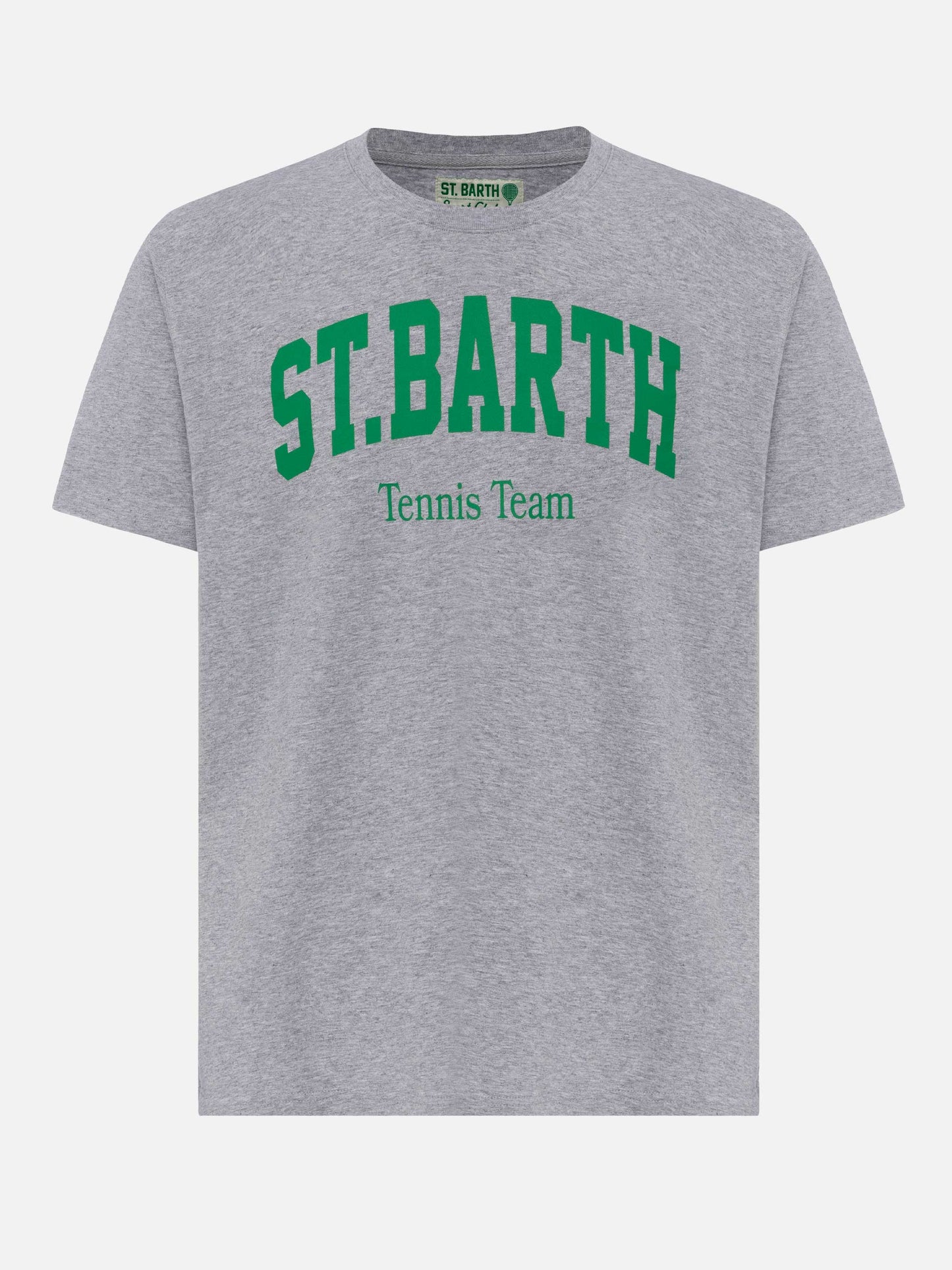 Organic cotton T-shirt with St. Barth tennis club print - MC2 Saint Barth