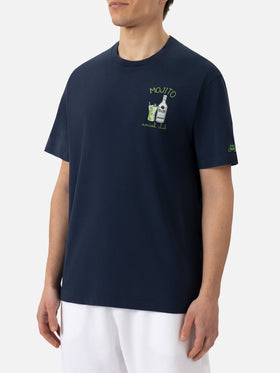 Organic cotton T-shirt with mojito social club embroidery - MC2 Saint Barth