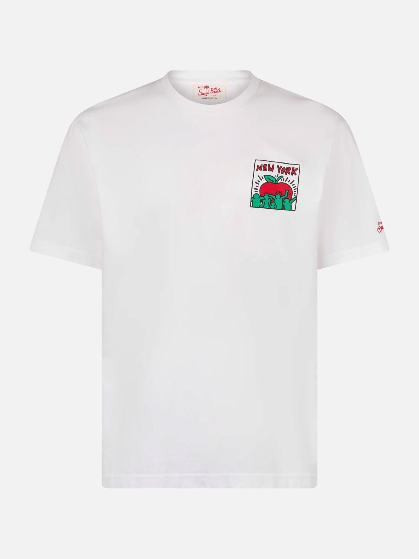 Keith Haring NY t-shirt with front and back print in white | Special Edition