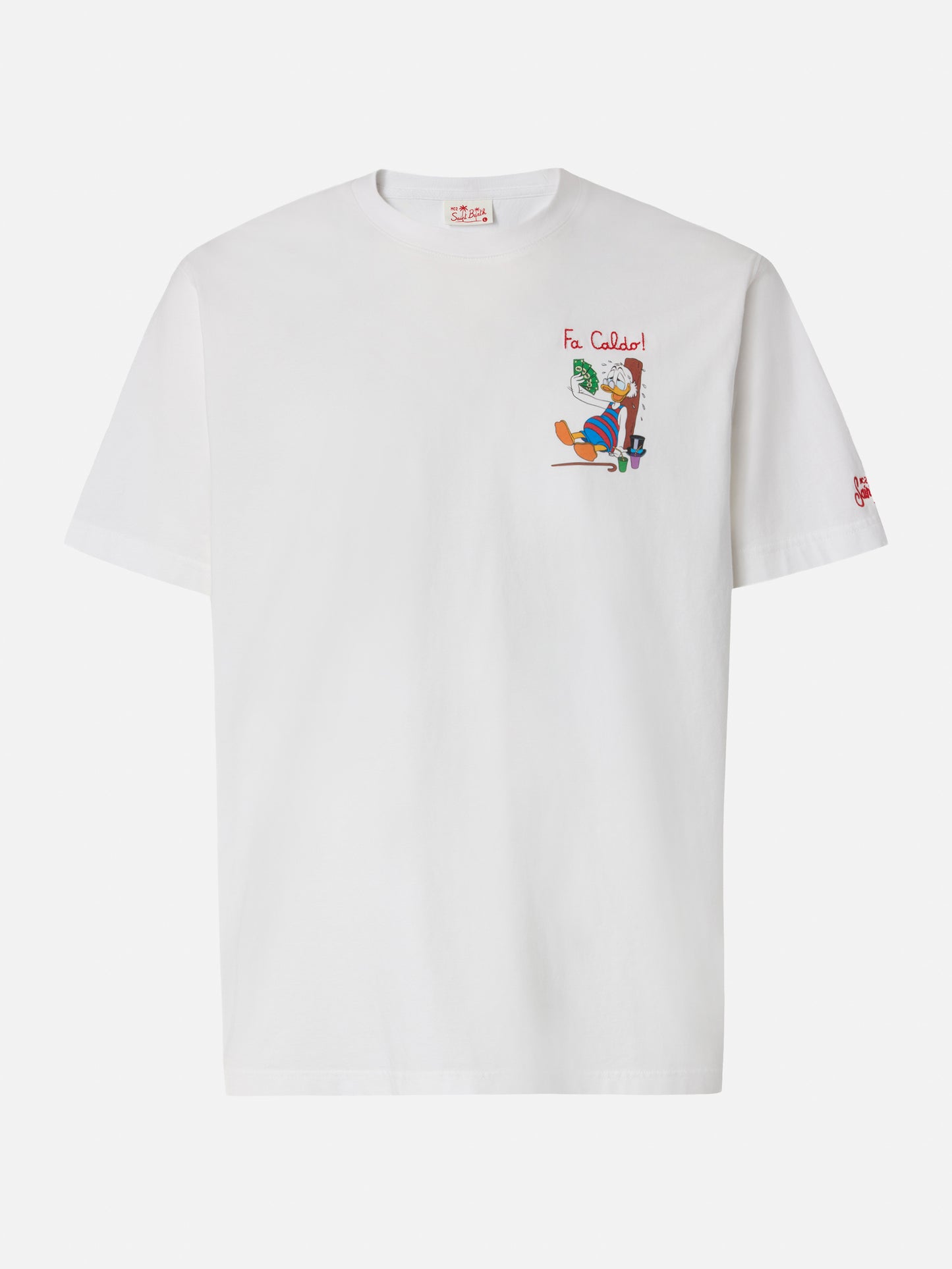 T-shirt with Scrooge print and Fa caldo embroidery | Special Edition