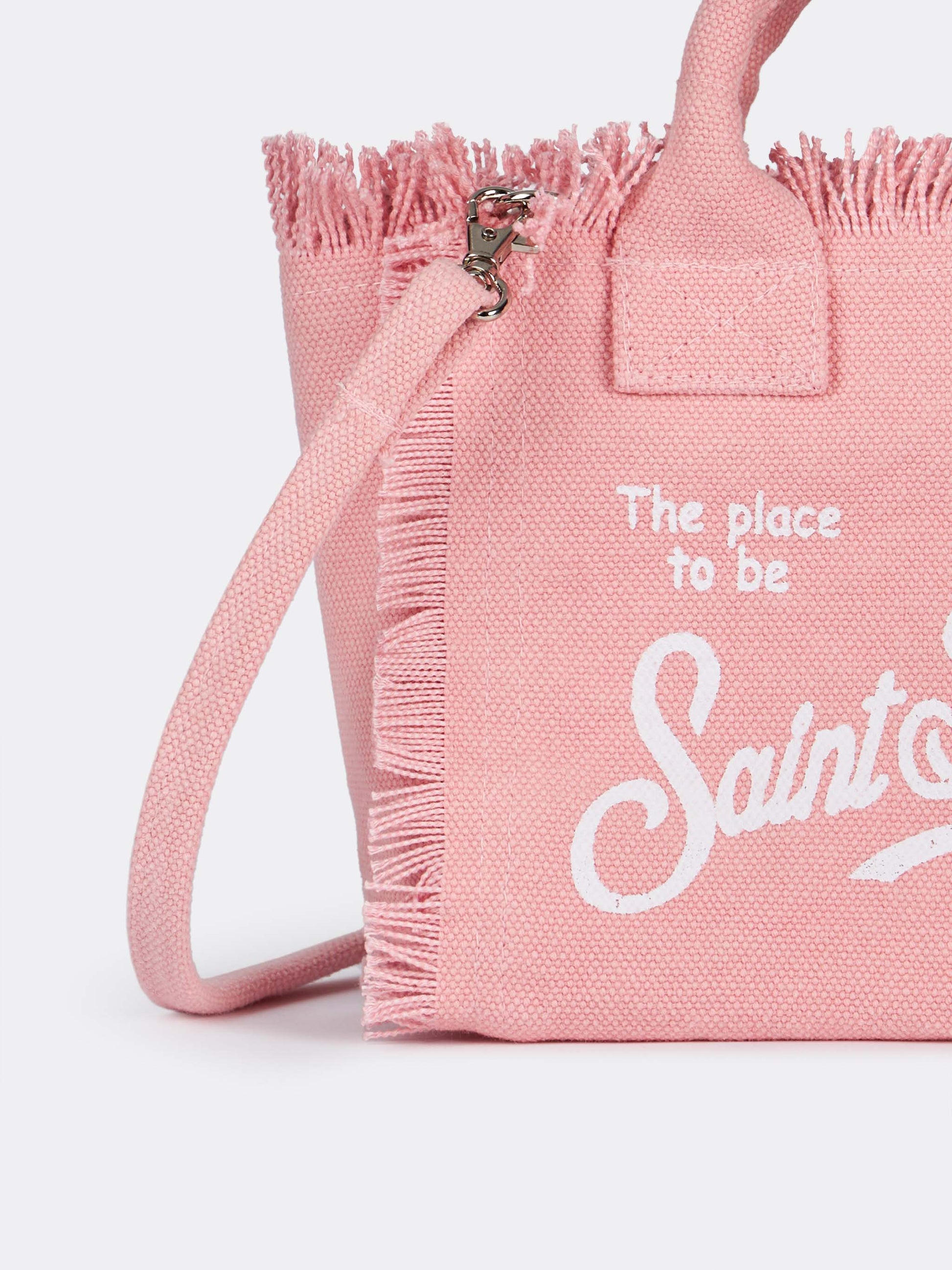 Pink cotton canvas Mini Vanity bag - MC2 Saint Barth