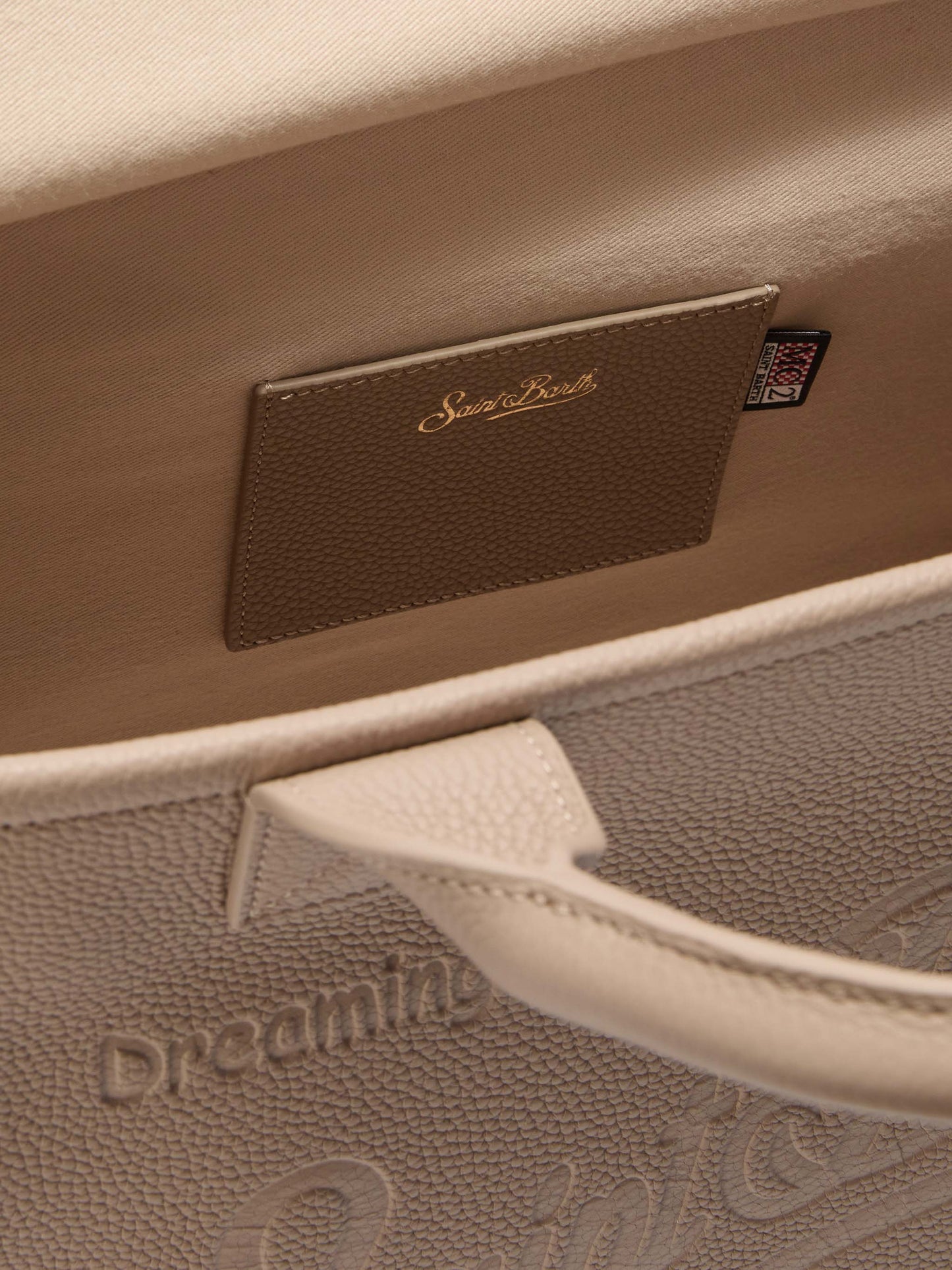 Vanity Bag Large Shoulder Bag in hazelnut hammered leather