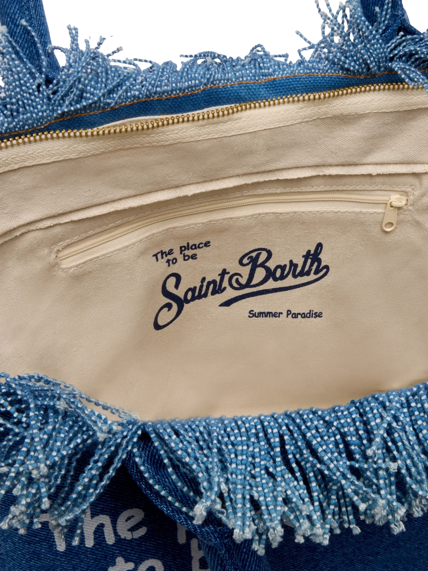 Denim fabric Vanity tote bag - MC2 Saint Barth