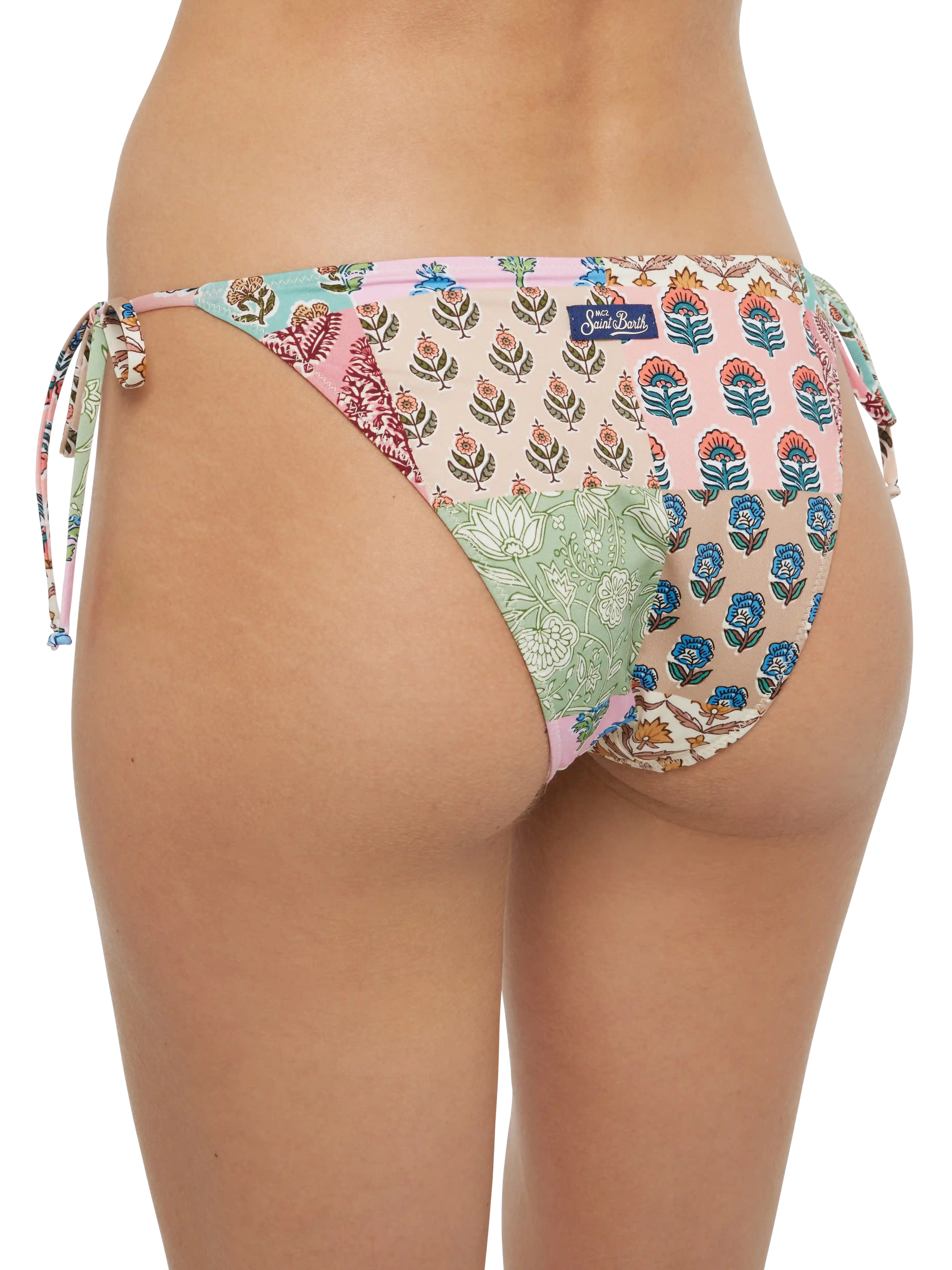 Virgo classic swim briefs with floral patch print - MC2 Saint Barth