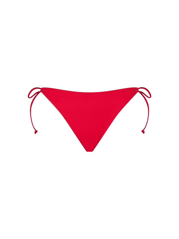 Woman red classic swim briefs Virgo