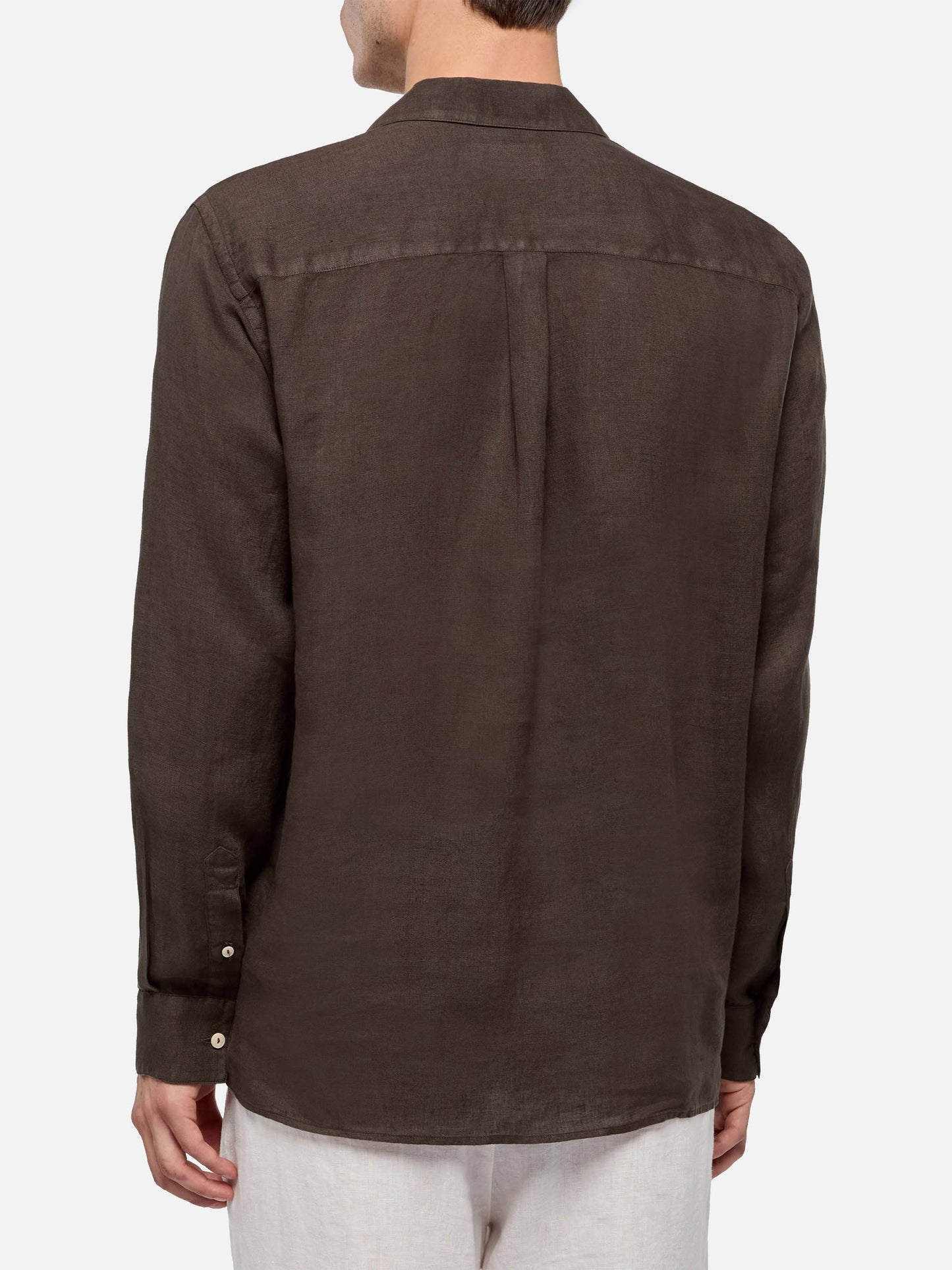 Brown linen polo shirt Ventotene - MC2 Saint Barth