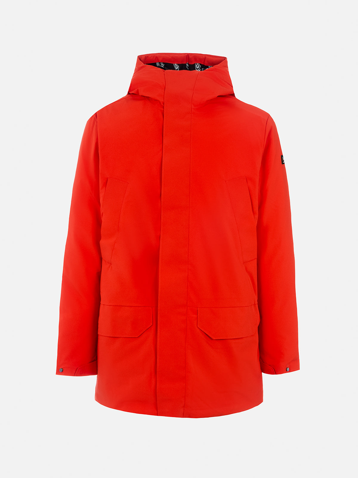 Man hooded parka jacket Voyager with bandanna lining