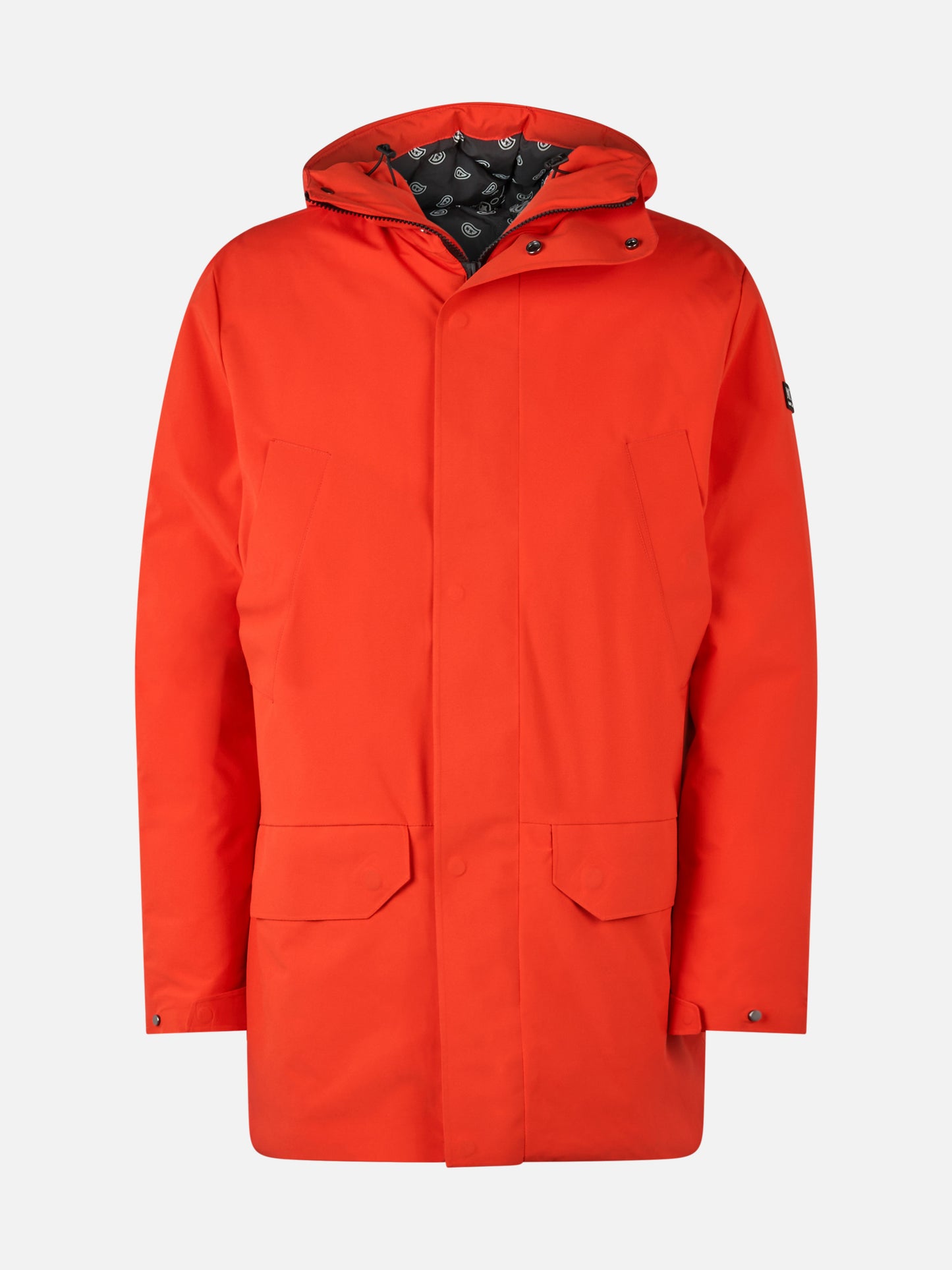 Man hooded parka jacket Voyager with bandanna lining