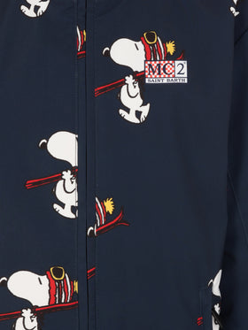 Boy blue jacket Wildhorn with Snoopy Ski Club print | SNOOPY PEANUTS SPECIAL EDITION - MC2 Saint Barth