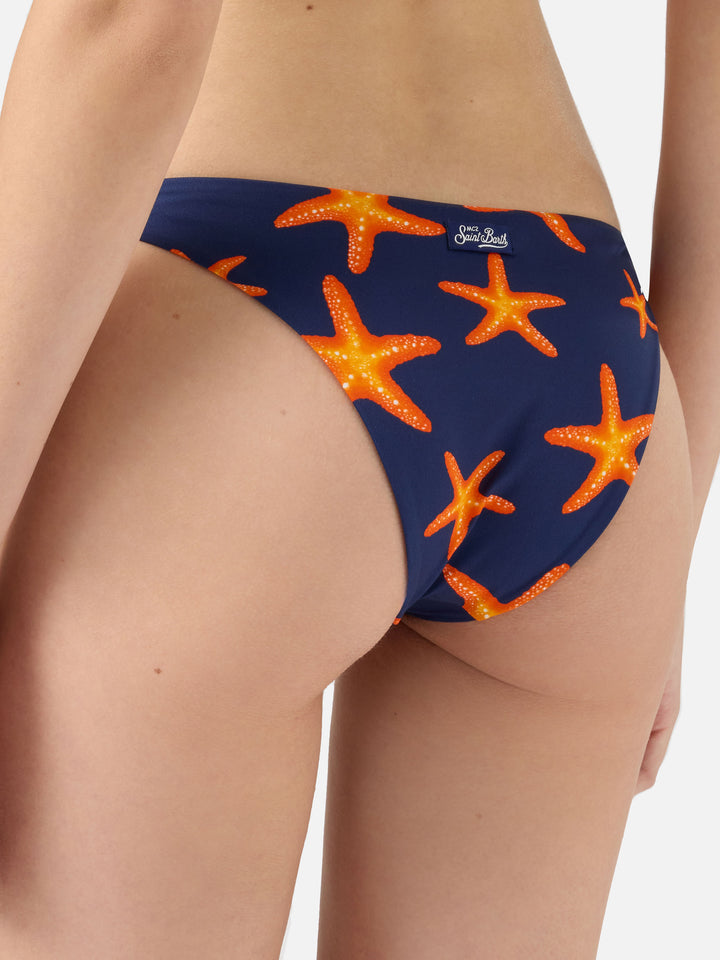 Yali slip mare classico con stampa stelle marine