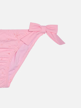 Classic swim briefs Zippy in pink Sangallo lace - MC2 Saint Barth