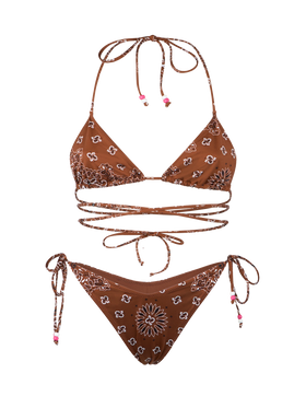 Dreieckiger Bandana-Bikini für Damen
