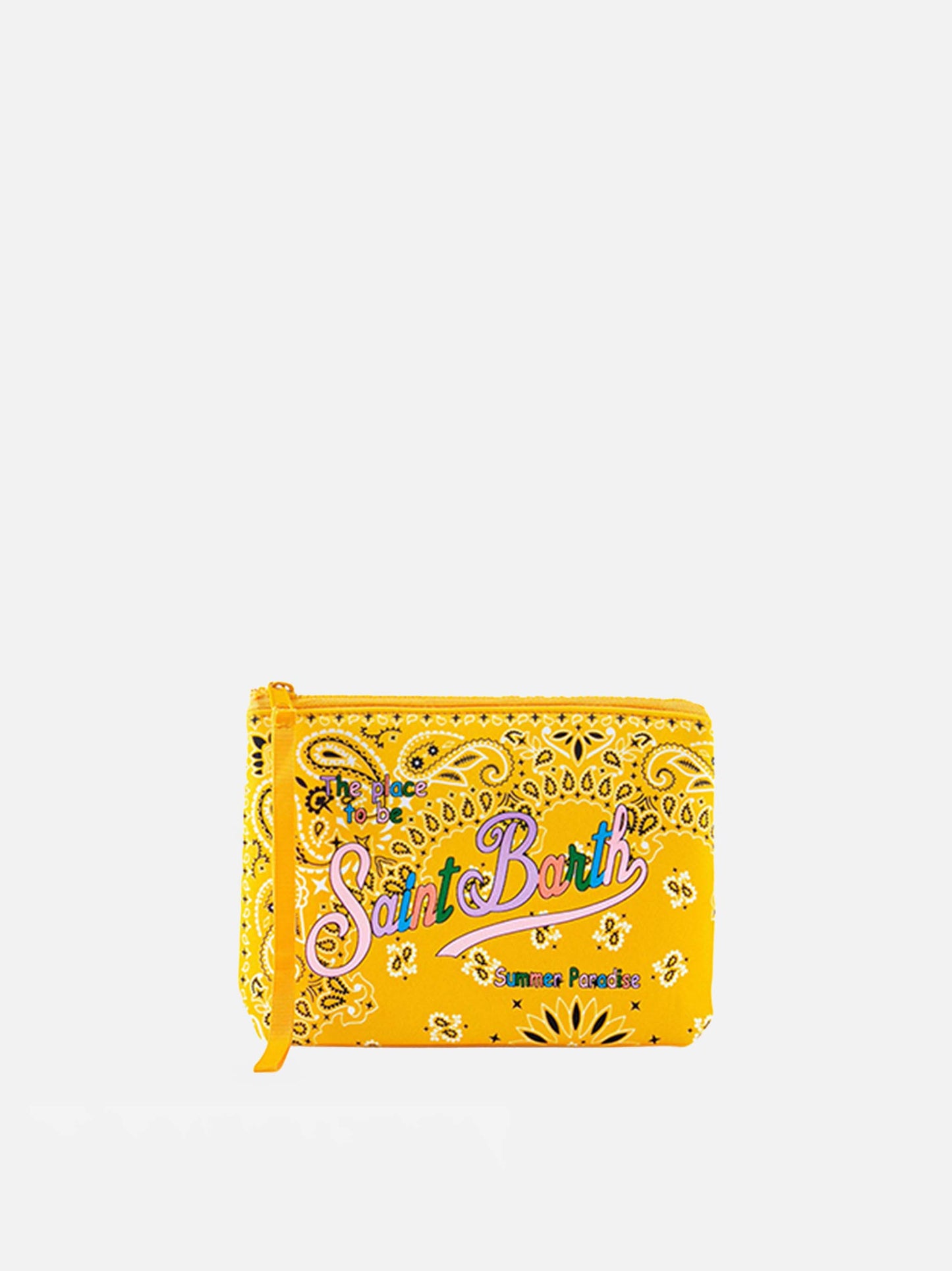 Aline scuba pochette with bandanna print