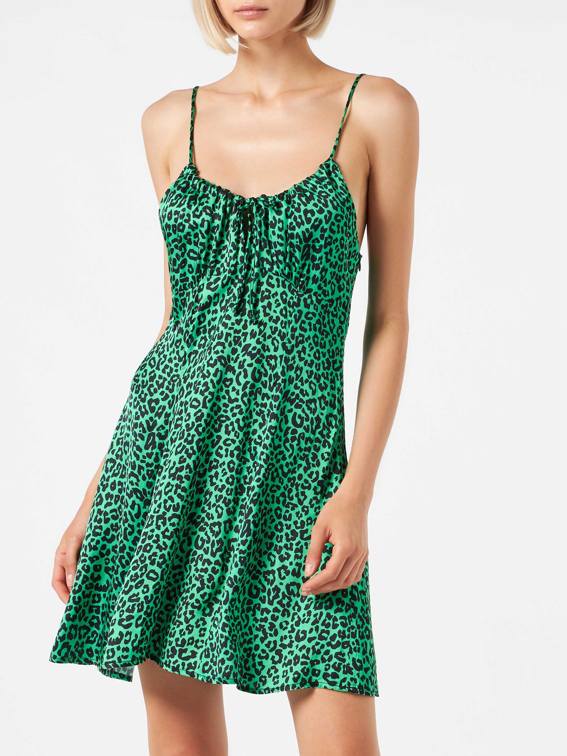 Leopard print short dress - MC2 Saint Barth