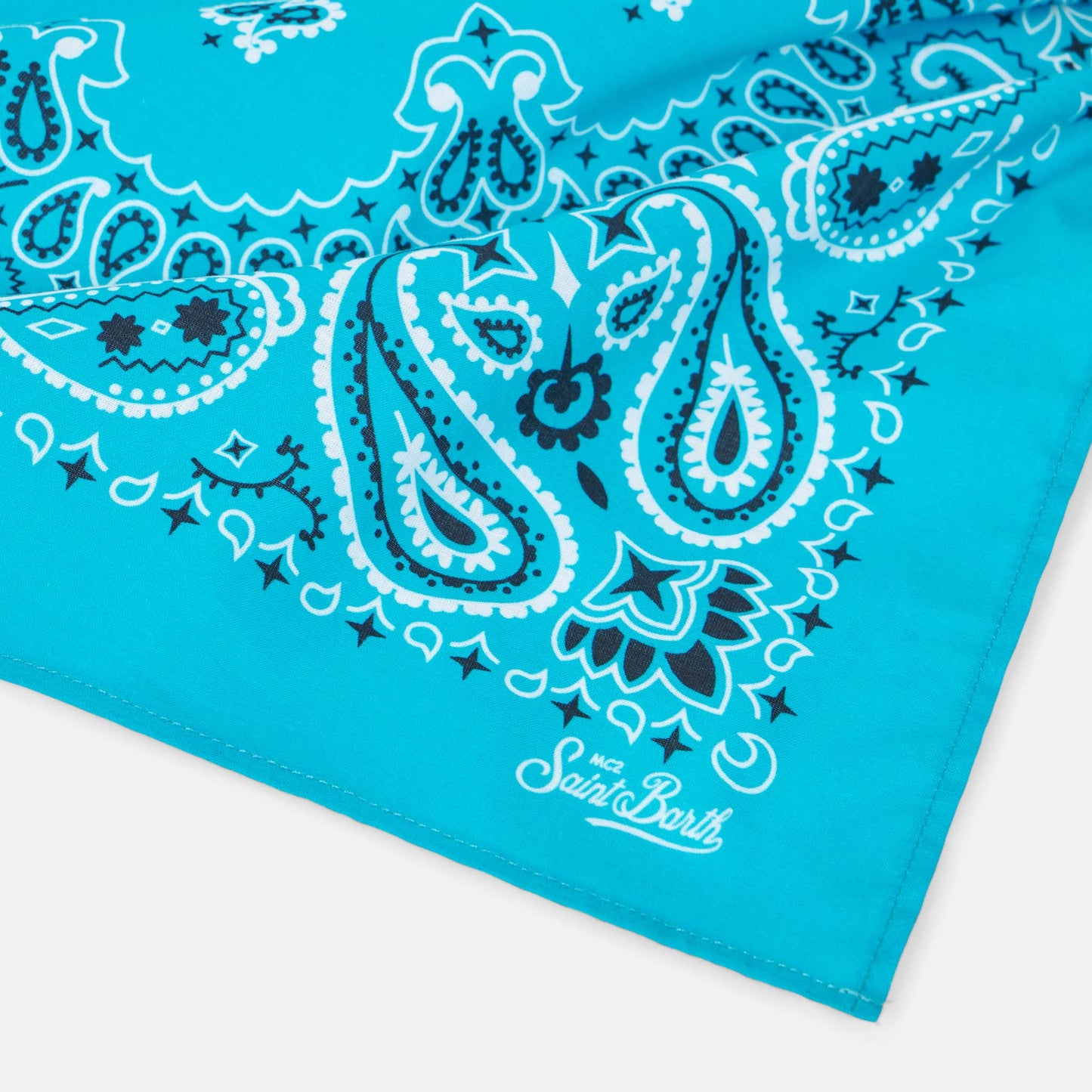 Foulard light blue bandanna - MC2 Saint Barth