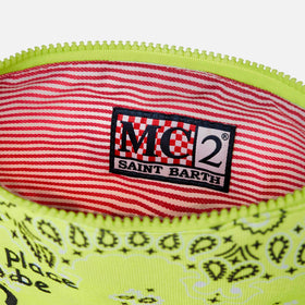 Parisienne-Canvas-Clutch mit Bandana-Print