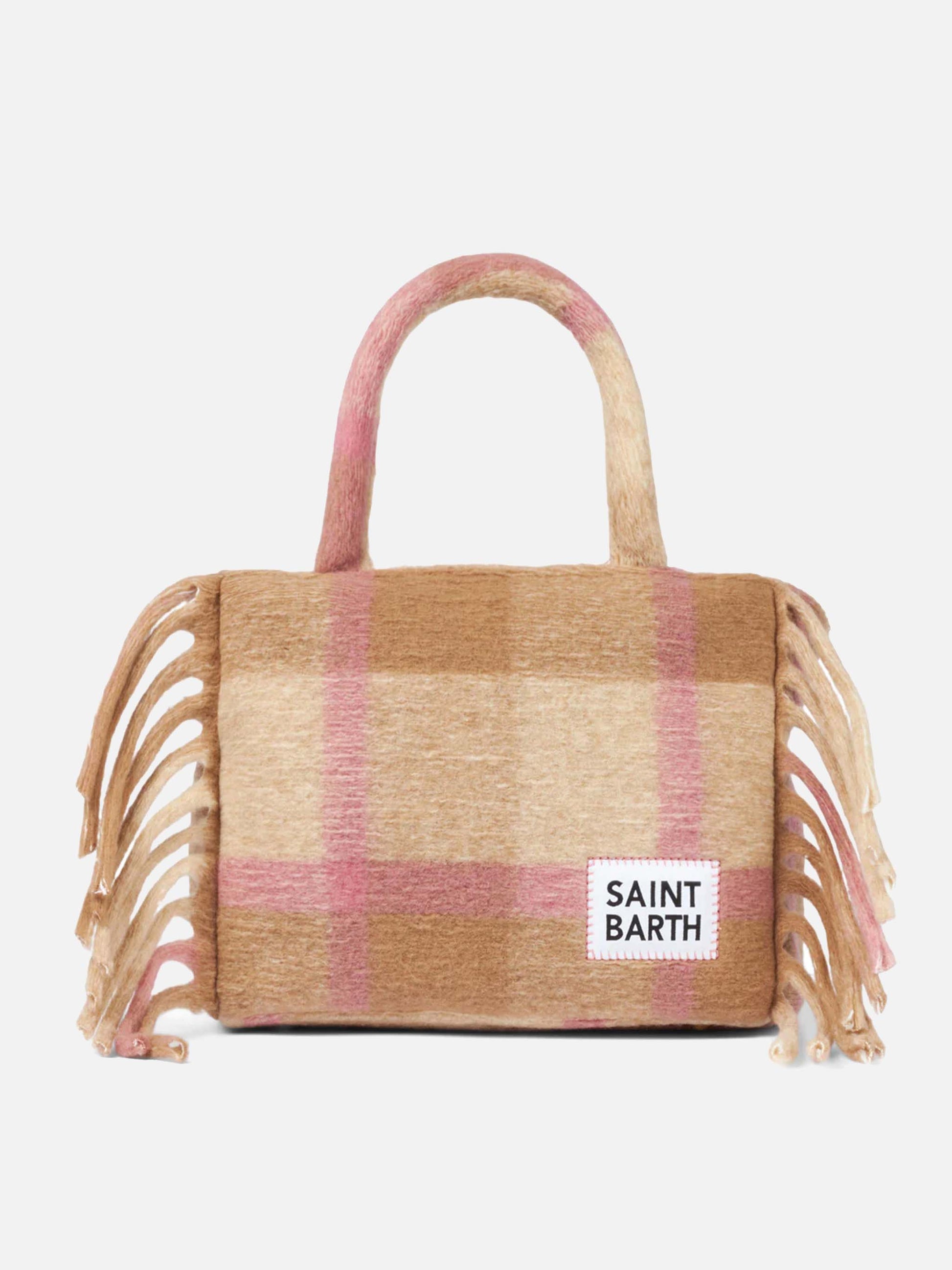 Colette blanket handbag with tartan print - MC2 Saint Barth