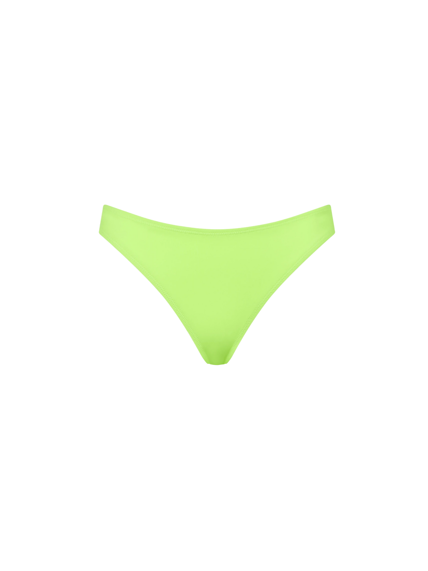 Slip da bagno da donna sgambato giallo fluo