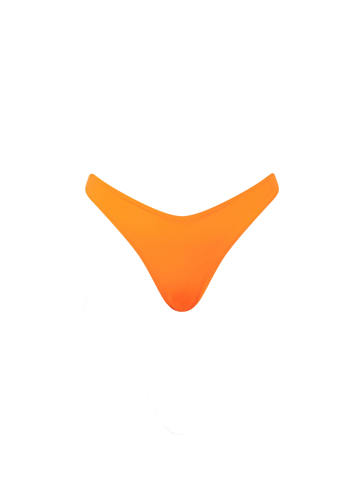 Freche Damen-Badehose in Fluo-Orange