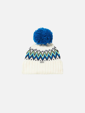 Boy beanie with Icelandic jacquard - MC2 Saint Barth