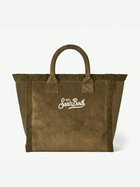 Vanity military green terry shoulder bag - MC2 Saint Barth