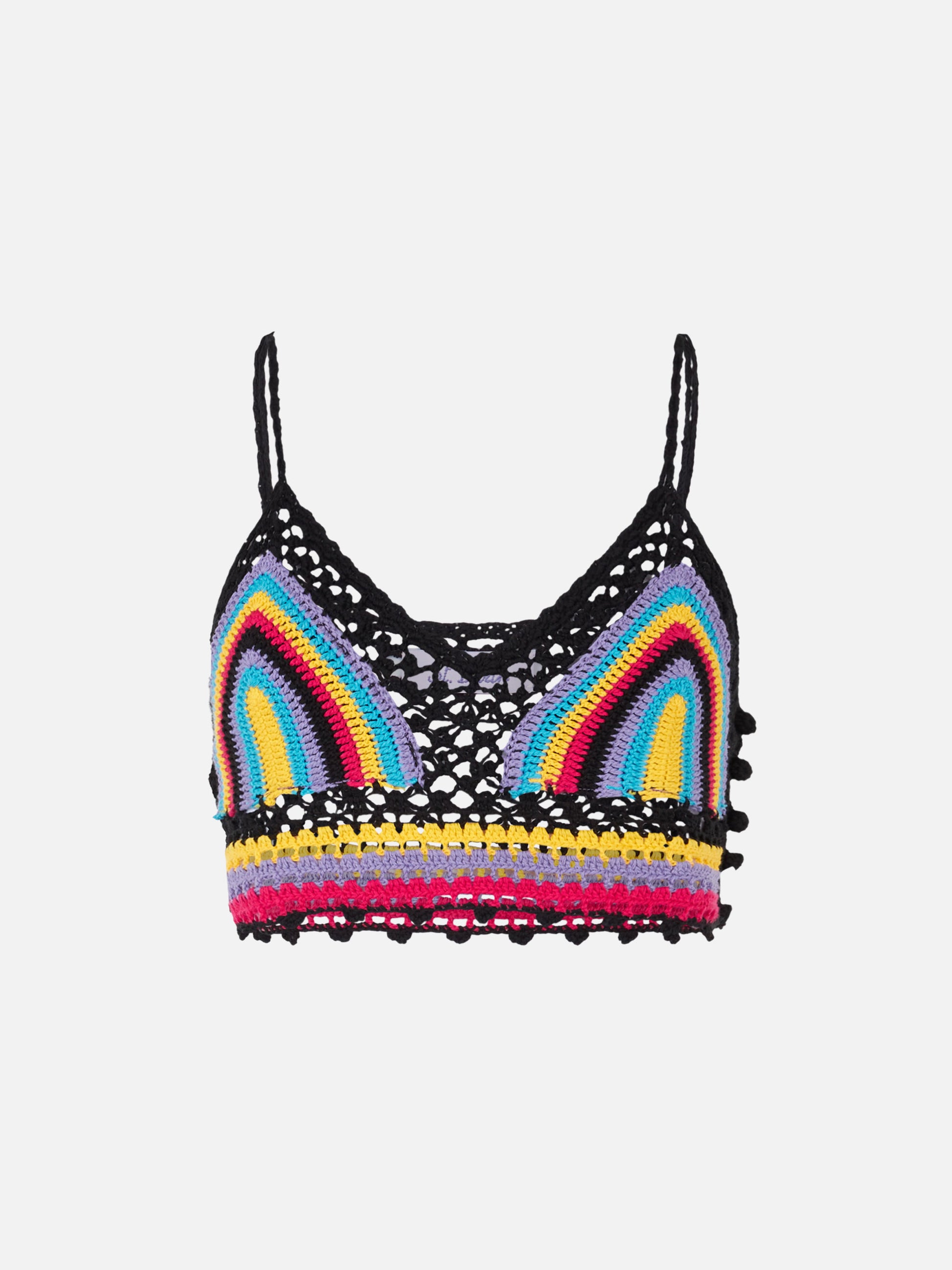 Multicolor crochet top - MC2 Saint Barth