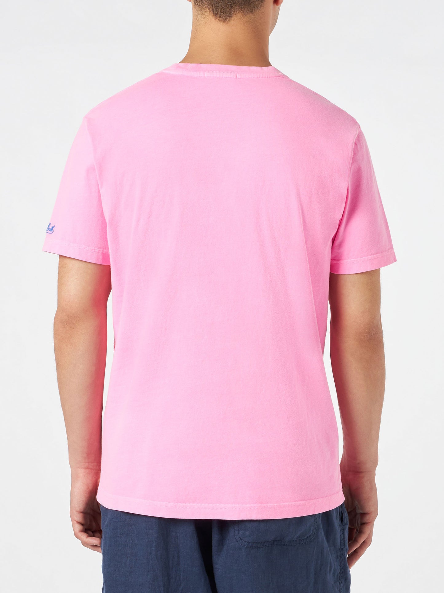 T-shirt da uomo in cotone con ricamo Cuba Libre