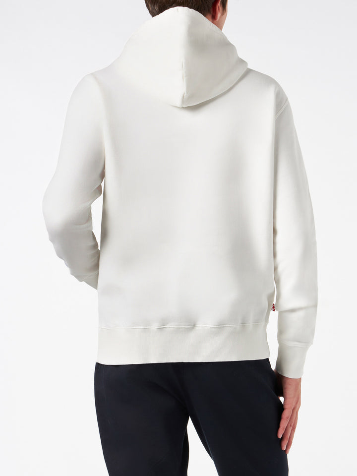 Man white hoodie with Relax Don't do it embroidery - MC2 Saint Barth