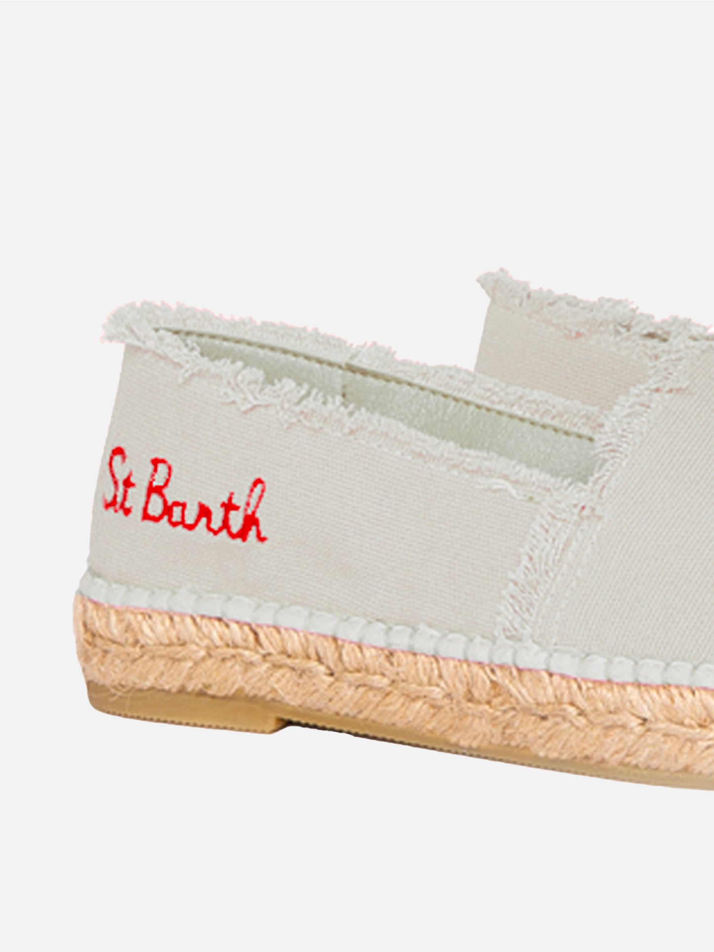 Beige canvas espadrillas with embroidery - MC2 Saint Barth