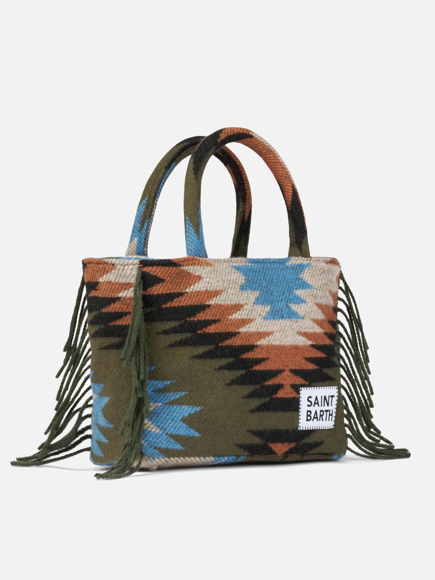 Colette blanket handbag with ethnic print - MC2 Saint Barth