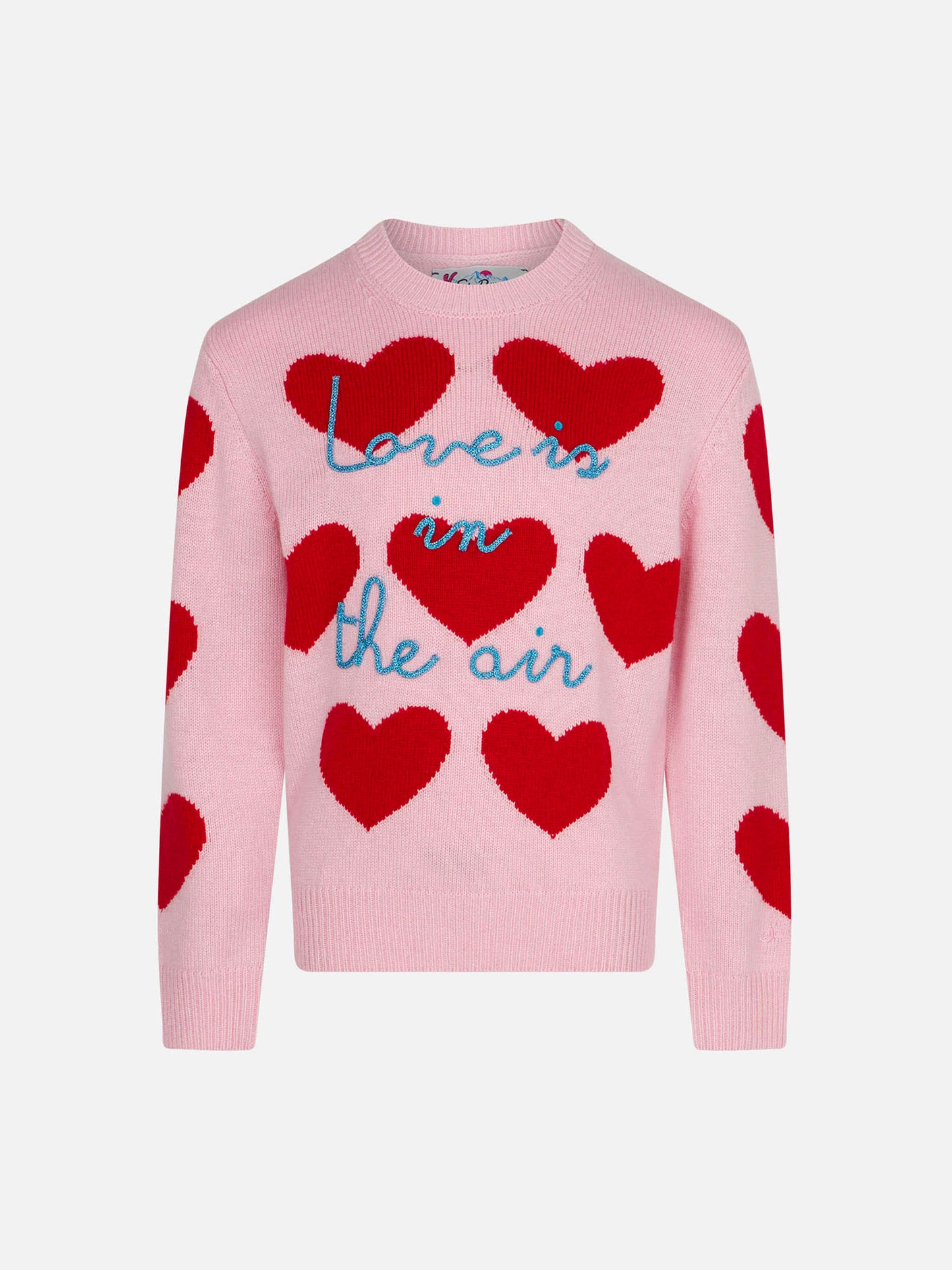 Girl sweater with heart print - MC2 Saint Barth