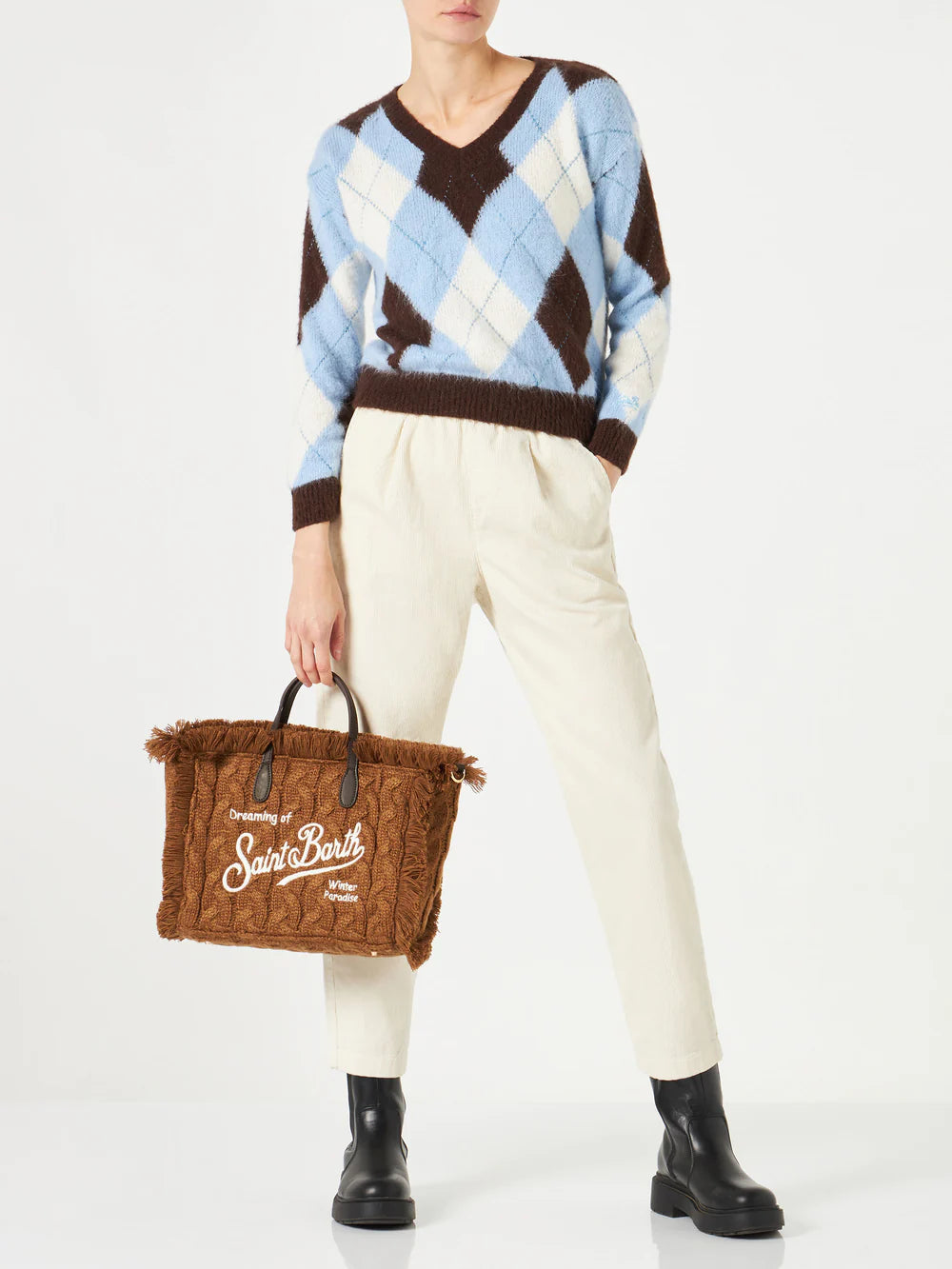 Colette-Handtasche mit Tartan-Print
