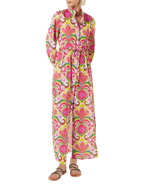 Woman beach dress with ikat print - MC2 Saint Barth